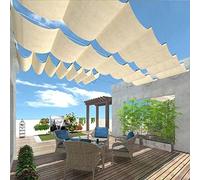 Tettoia per pergola retrattile, protezione dai raggi UV, tenda parasole, parasole, rimovibile, 1,2 x 10 m, ideale per spazi esterni