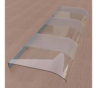Tettoia per porta, 40 x 240 cm, protezione UV e pioggia, per veranda in policarbonato, protezione dalle intemperie per finestre e porte, elegante copertura per esterni, 40,6 x 240 cm