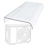 Tettoia per Porta Balcone Esterno 60cm 80cm 100cm 120cm per Porta, Finestra e Veranda, Antipioggia e Antineve Pensilina Tettoia Policarbonato Trasparente