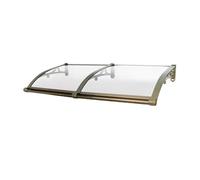 Tettoia per porta da esterno 120 cm, parapioggia, facile da installare, resistente alle intemperie, protezione stabile da pioggia e oggetti che cadono, tetto esterno per ingresso