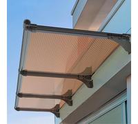 Tettoia per Porta di Casa,Tettoia per Porta e Ingresso,Pensilina da Esterno con Protezione Uv al 99%,Tendalino per Finestra per Finestre/Ingressi/Uffici,Tettoia Modulabile (65x140cm/26"x55")