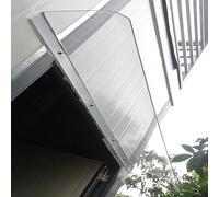 Tettoia per porta d'ingresso, tenda da finestra, protezione dalla pioggia, parasole per patio, veranda, riparo da giardino, silenzioso, espandibile, resistente al vento, autopulente, 50 x 420 cm