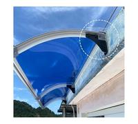Tettoia per porta d'ingresso, tenda da sole resistente alle intemperie, sporgenza per porta ad arco, 150 x 110 cm, staffa in acciaio al carbonio, protegge dalle intrusioni dell'acqua piovana