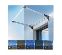 Tettoia per Porta e Ingresso Antipioggia,Tendalino per Finestra,Pensilina Tettoia per Porta Balcone Esterno,Tenda da Veranda Pensilina in Policarbonato Non Deformata(45x60cm/17.7x24in)