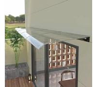 Tettoia per porta esterna e tenda da finestra, in policarbonato resistente ai raggi UV, resistente alle intemperie, trasparente, 40 x 200 cm, perfetta per ingresso e patio, soluzioni di riparo