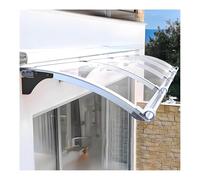Tettoia per porta esterna, protezione UV, protezione da pioggia e neve, protezione UPF 50+, in policarbonato flessibile, design multi-unità (65 x 100 cm) per tende da ingresso e finestra