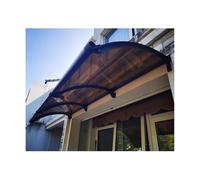 Tettoia per porta esterna resistente alle intemperie, 65 x 110 cm, tenda durevole per porte anteriori, forte contro vento, pioggia e grandine, perfetta per la protezione della casa e il rifugio