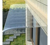 Tettoia per porta in policarbonato a energia solare, 40 x 180 cm, trasparente, per porte anteriori/posteriori, resistente alle intemperie, elegante, protezione UV e pioggia, facile installazione
