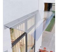 Tettoia per porta in policarbonato resistente, protezione UV per porta d'ingresso, riparo resistente alle intemperie con ferramenta, copertura antipioggia per ingresso, soluzione per ingresso esterno