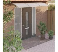 Tettoia per Porta, Tende Da Sole Per Esterni Tende Per Veranda Pergolato Da Giardino Tende Da Sole Per Balconi Adatto per Balconi Porta Esterna Giardino Esterno Grigia 300x100 cm Policarbonato