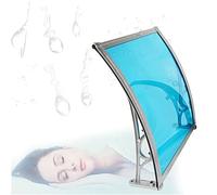 Tettoia per Porta, Tettoia per Porta Finestra del Patio Copertura per Esterno in Policarbonato Foglio Cavo UV Pioggia Neve Protezione dalla Luce Solare per Portico del Giardino Finestra Garage (Colore