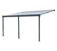 Tettoia per terrazza in alluminio San Diego 3 x 4,3 CoverTech antracite