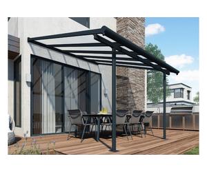 Tettoia per terrazza in alluminio Sierra Palram - Canopia 3 x 3,05 m grigio