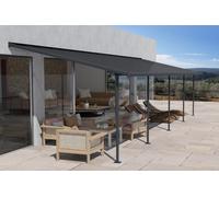 Tettoia per terrazza in alluminio Sierra Palram - Canopia 3 x 8,5 m antracite Heat Block