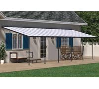 Tettoia per terrazza in alluminio Sierra Palram - Canopia 3 x 9,71 m grigio