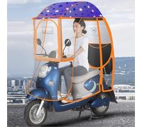 Tettoia pieghevole universale per biciclette elettriche e scooter mobilità, impermeabile, protezione da sole, pioggia, vento, protezione esterna