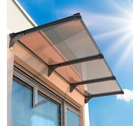 Tettoia resistente ai raggi UV, leggera e facile da montare, resistente alle intemperie e agli urti, 65 x 180 cm, protezione per l'ingresso di casa