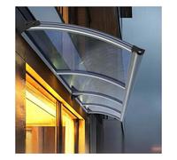 Tettoia resistente alle intemperie per porta, ad arco, protezione dai raggi UV, copertura per esterni, resistente alla pioggia, per portico, tetto, balcone, riparo 130 x 320 cm (51 x 126 pollici