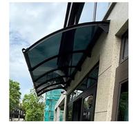 Tettoia resistente in policarbonato per porte e finestre, protezione UV (150 x 300 cm), tenda da esterno resistente alle intemperie, elegante copertura per ingresso
