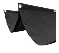 Tettoia retrattile impermeabile per pergola con set di corde scorrevoli, parasole rettangolare per giardino, patio, terrazza, colore grigio carbonio, 0,6 x 5 m, riparo esterno