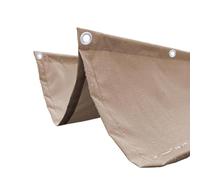 Tettoia retrattile impermeabile per pergola, rettangolare, per esterni, per patio, terrazza, giardino, veranda, colore cachi, 1,3 x 6 m, protezione UV, facile installazione
