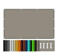 Tettoia rettangolare impermeabile per giardino e patio, protezione UV al 98%, resistente alle intemperie, colore cachi, 6 x 9 m, perfetta per protezione solare e relax
