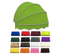 Tettoia semisferica a cupola per patio e finestre, telaio zincato, tenda parasole pieghevole, ombrello portatile da esterno (verde erba, 100 cm)