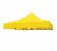 Tettoia Sostitutiva in Tela, Copertura for Gazebo Pop-Up Impermeabile e Resistente ai Raggi UV, Adatta for Patio e Giardini Esterni (Telaio Non Incluso)(Yellow,6.6'*6.6'(2 * 2m))
