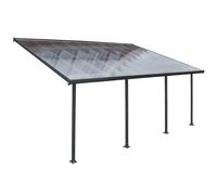 Tettoia terrazza Feria Palram - Canopia 4 x 6,06 m grigio