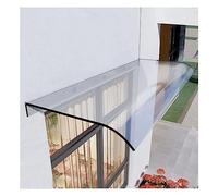 Tettoia trasparente in policarbonato per finestre e porte, facile da installare, per garage, balcone, 50 x 200 cm, protezione dalle intemperie