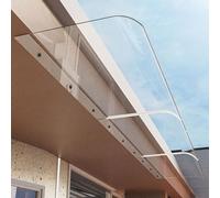 Tettoia trasparente per porta, facile da inserire, per porte e design resistente alle intemperie, ideale per proteggere la casa e sle