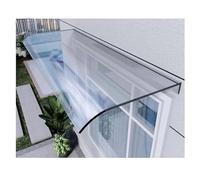 Tettoia trasparente per porta, in policarbonato, per porte, finestre, terrazze e balconi, 50 x 150 cm, protezione esterna per unità AC e ingressi cantina