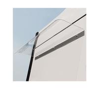 Tettoia trasparente per porta, protezione UV e pioggia, per finestre curve, porte d'ingresso o veranda (40 x 100 cm), resistente riparo per esterni