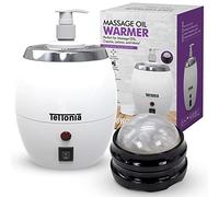 Tettonia Scaldabiberon per olio/lozione da massaggio, temperatura automatica, colore: bianco perla