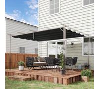 Tettuccio di Ricambio per Gazebo da Giardino con 10 Fori di Drenaggio, Copertura in Poliestere Traspirante per Pergola da 3x4 m, Grigio Scuro Description:Rimettere a posto il tuo gazebo pergola è faci