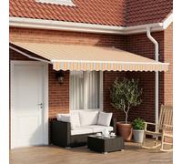 Tettuccio Elettrico Retrattile Blu e Arancione 4 × 3 m