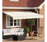 Tettuccio Elettrico Retrattile Crema e Bianco 3,5 x 2 m
