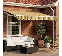 Tettuccio Elettrico Retrattile Giallo e Grigio 3 x 2 m