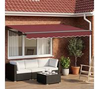 Tettuccio Elettrico Retrattile Rosso Borgogna 2,5 x 2 m
