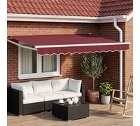 Tettuccio Elettrico Retrattile Rosso Borgogna 3,5 x 2 m