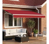 Tettuccio Elettrico Retrattile Rosso e Bianco 3 x 2,5 m