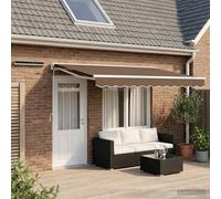 vidaXL Elektrisch Uittrekbaar Zonnescherm Taupe 4 x 2 m