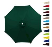 Tettuccio For Ombrellone Di Ricambio, Copertura For Da Giardino For Esterni Anti-UV A 8 Stecche For La Parte Superiore Dell'ombrellone Del Mercato(Green,250CM/8FT(8 Ribs))