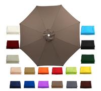 Tettuccio ombrellone di ricambio, multicolore, 2,0-3,5 m, 6/8 stecche, poliestere(Dark top)