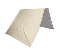 Tettuccio per altalena da esterno, copertura di ricambio, protezione parasole per parco giochi, cortile, giardino, tessuto in poliestere 190T, verde beige caffè, 52 x 89 pollici (Beige)