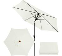 Tettuccio per Ombrellone di Ricambio, Copertura per Ombrellone di Ricambio 2 m / 2,7 m / 3 m 6 Bracci Copertura di Ricambio per Ombrellone in Tessuto per Ombrellone da Giardino (Beige,2M / 6.6Ft)