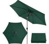 Tettuccio per Ombrellone di Ricambio, Copertura per Ombrellone di Ricambio 2 m / 2,7 m / 3 m 6 Bracci Copertura di Ricambio per Ombrellone in Tessuto per Ombrellone da Giardino (Green -2,2M / 6.6Ft)