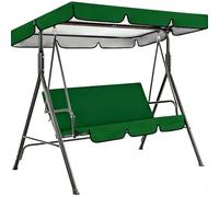 Tettuccio ricambio impermeabile per dondolo da giardino | Tessuto Oxford 600D | Impermeabile antistrappo | Giardino terrazzo | Solo copertura senza struttura(Green,200*145*18cm)