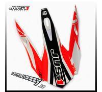TETTUCCIO RICAMBIO PER CASCO JUST1 J32 PRO RAVE BLACK ORANGE FRONTINO RICAMBIO