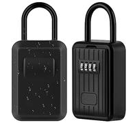 TEUEN Cassetta Sicurezza Chiavi Esterno con Copertura in Silicone Impermeabile - Cassetta Chiavi con Combinazione Grande - Cassetta Portachiavi Adatto a Casa, Fabbrica, Garage,Self Check In